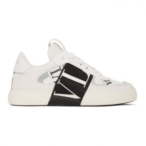 Valentino White Valentino Garavani Elastic Low-Top Sneakers (VW2S0V66WRQ)