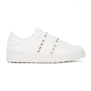 Valentino White Valentino Garavani Rockstud Untitled Open Sneakers (VW2S0A01BHS)