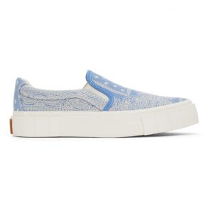 Good News Blue Paisley Yess Slip-On Sneakers (GNYESS007)