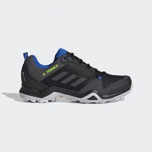 adidas TERREX AX3 GORE-TEX Wanderschuh Core Black / Dgh Solid Grey / Signal Green (EF3311)