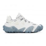 Acne Studios White and Blue Lace-Up Sneakers (AD0205-)