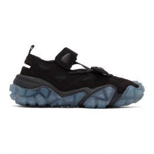 Acne Studios Black and Blue Velcro Sneakers (BD0096-)