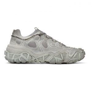 Acne Studios White Distressed Lace-Up Sneakers (BD0131-)