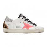 Golden Goose White and Pink Super-Star Sneakers (F00102.F000249.10255)