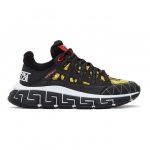Versace Black and Yellow Trigreca Sneakers (DSU8094 D15TCG)