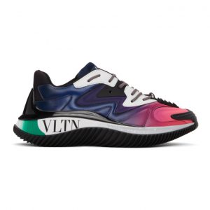 Valentino Black and Blue Valentino Garavani VLTN Wade Runner Sneakers (VW2S0BF4GFV)