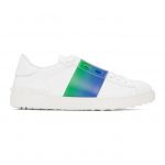 Valentino White and Blue Valentino Garavani Degrade Open Sneakers (VY2S0830GRK)