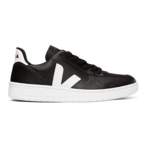 Veja Black and White V-10 Sneakers (VX022268B)