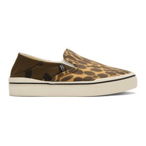 R13 Multicolor Cheetah Camo Slip-On Sneakers (R13S0255-974)