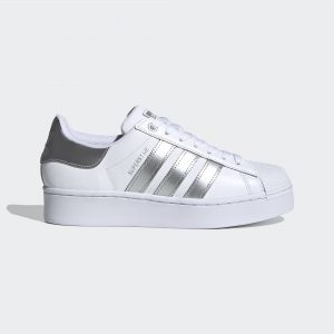 adidas Superstar Bold Schuh Cloud White / Silver Metallic / Silver Metallic (FX4274)