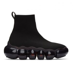 Versace Jeans Couture Black Bubble High-Top Sneakers (EE0VWASN5E71930)