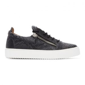 Giuseppe Zanotti Grey Croc Frankie Sneakers (RU00010 88132)