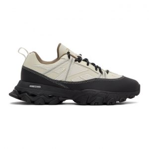 Reebok Classics Black and Beige DMX Trail Shadow Sneakers (G57924)