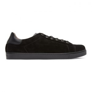 Gianvito Rossi Black Suede Low Top Sneakers (S26340-M1BLK-SUE)