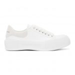 Alexander McQueen White Deck Plimsoll Sneakers (654593W4PQ1)