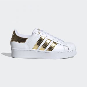 adidas SUPERSTAR BOLD MT W Cloud White / Core Black / Gold Metallic (FV3340)