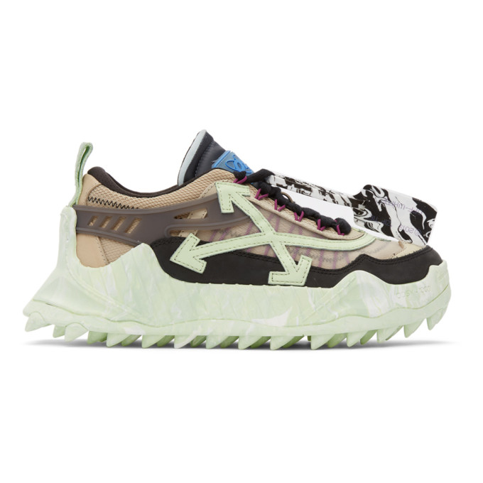 Off-White Black and Green Odsy-1000 Sneakers (OMIA139S21FAB0011051)