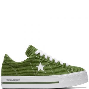 Converse One Star Platform Ox MadeMe Garden Green (W)