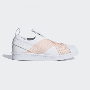 adidas Superstar Slip on White Orange (W)