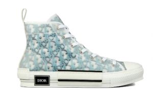Dior B23 High Top Blue Oblique Pixel