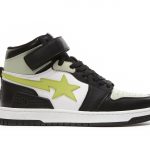 A Bathing Ape Block Sta Hi Black Lime