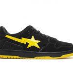 A Bathing Ape Sk8 Sta Black Electric Yellow