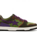 A Bathing Ape Sk8 Sta Dark Purple Green