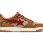 A Bathing Ape Sk8 Sta Wheat Red