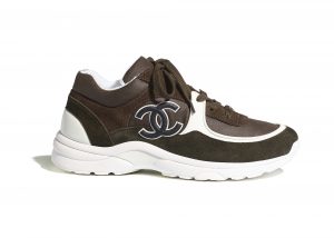 Chanel Low Top Trainer Brown Green