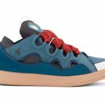 Lanvin Leather Curb Blue Grey