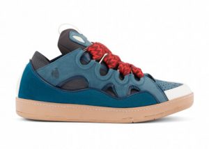 Lanvin Leather Curb Blue Grey
