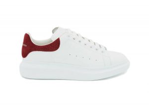 Alexander McQueen Oversized Burgundy Croc Suede