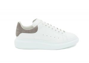 Alexander McQueen Oversized Lead Croc Suede