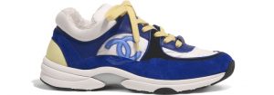 Chanel Low Top Trainer CC Blue