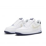 Nike Air Force 1 Low White Canvas Navy Sole