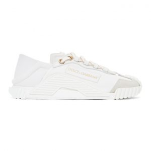 Dolce and Gabbana White NS1 Low Sneakers (CK1754 AO539)