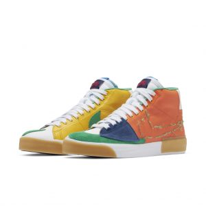 Nike SB Zoom Blazer Mid Edge Safety Orange University Gold