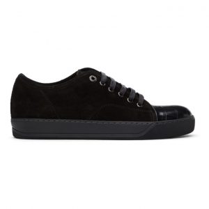 Lanvin Black Suede and Croc DBB1 Sneakers (FM-SKDBB1-VEW1-H20)