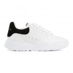 Alexander McQueen White and Black Runner Sneakers (633915 WHZ96)
