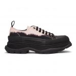 Alexander McQueen Black and Pink Dipped Tread Slick Sneakers (651691W4PF1)