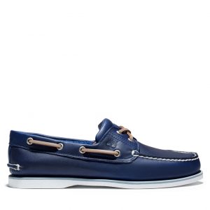 Timberland Klassischer Bootsschuh Aus Vollnarbenlede Blau (A4181019)