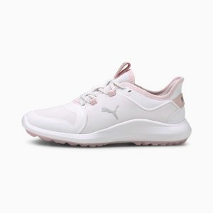 Puma IGNITE FASTEN8 Damen Golfschuhe Silber/Rosa/Weiß (194241-01)