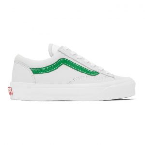 Vans Grey and Green OG Style 36 LX Sneakers (VN0A4BVE21C)