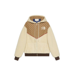 Gucci x The North Face GG Canvas Shearling Jacket Beige (SS21) (644582 XJC3T 2102)
