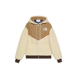 Gucci x The North Face GG Canvas Shearling Jacket Beige (SS21) (644582 XJC3T 2102)