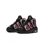 Nike Air More Uptempo Black White Laser Crimson (GS)