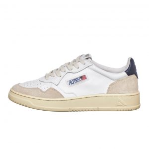 Autry Medalist Low White / Blue (AULMLS28)