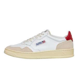 Autry Medalist Low White / Red (AULMLS43)