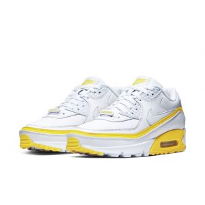 Nike x Undefeated Air Max 90 White Yellow (2019) (CJ7197-101)