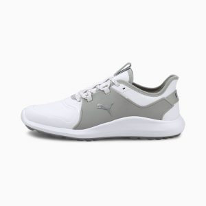 Puma IGNITE FASTEN8 Pro Herren Golfschuhe Silber/Grau/Weiß (194466-03)